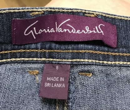 Gloria Vanderbilt Amanda Blue Jeans Women’s Sz 8 Average Cotton Blend Pre-Owned - Image 4