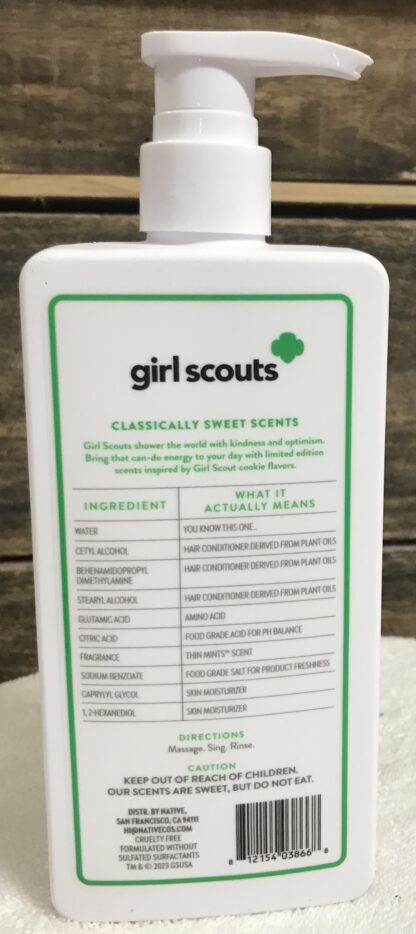 Native Girl Scouts Thin Mints Conditioner 16.5oz Volumizing Box of 6 – NEW - Image 3