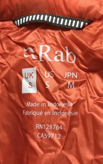 Rab Lightweight Coat Kaon Hooded Zipped Jacket Nikiwax Hydrophobic Down Sz S NEW - Image 8