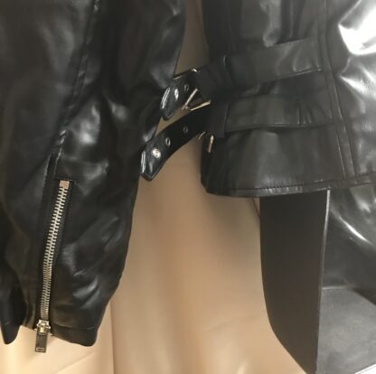 Chelsea DeBoer by Lily & Lottie Faux Leather Studded Coat Women’s XL Black – NEW - Image 4
