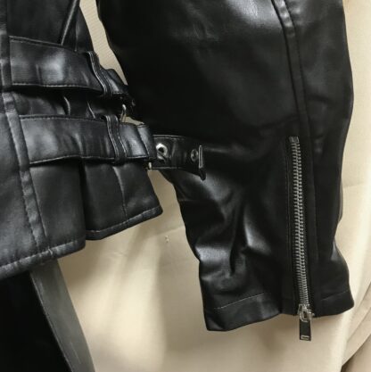 Chelsea DeBoer by Lily & Lottie Faux Leather Studded Coat Women’s XL Black – NEW - Image 5