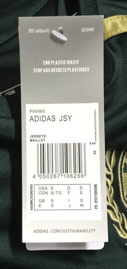 Adidas FC Bayern Munich Aeroready Green Night Soccer Jersey Sz S FI5295 NEW - Image 10