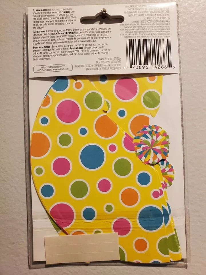 Treat pops hat toppers item