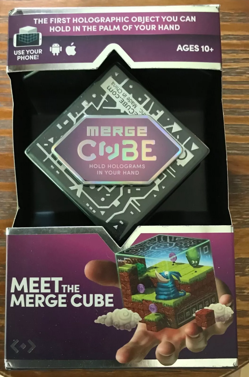 Holograms meet merge cube item