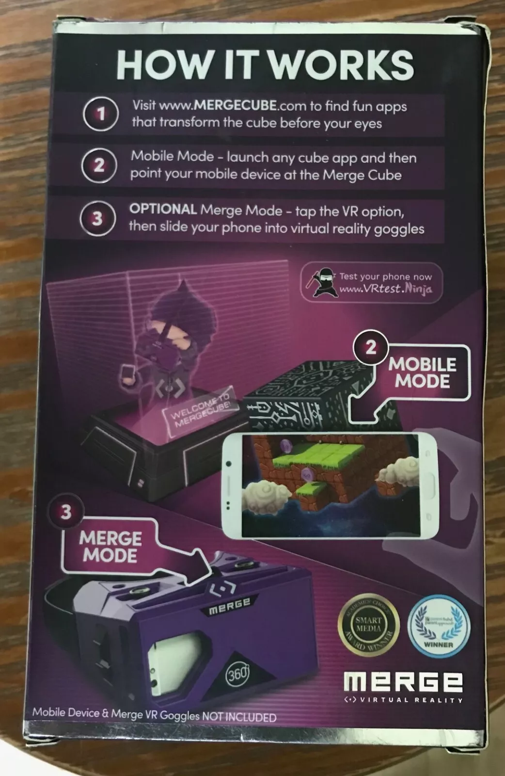 Holograms meet merge cube item