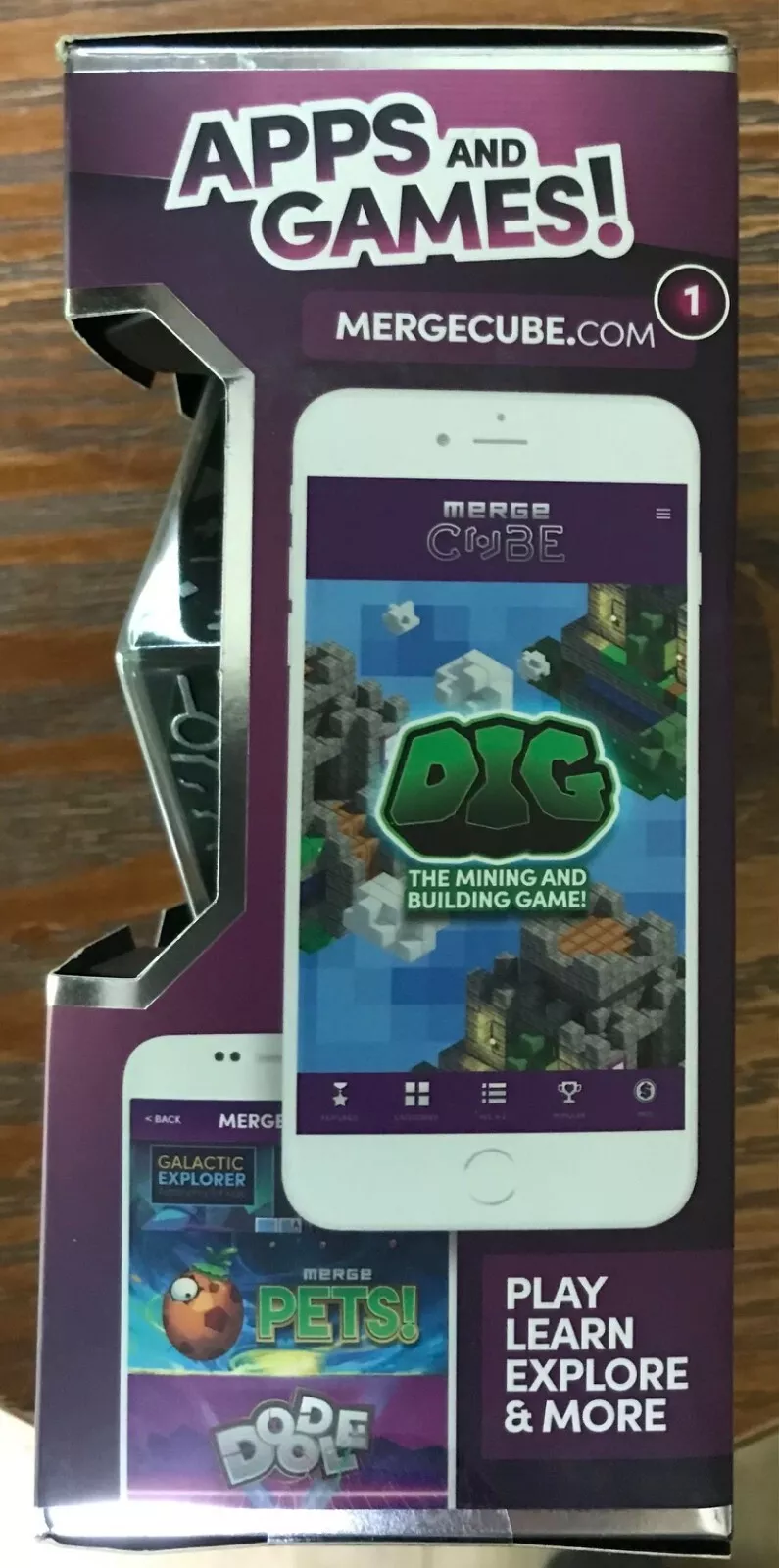 Holograms meet merge cube item