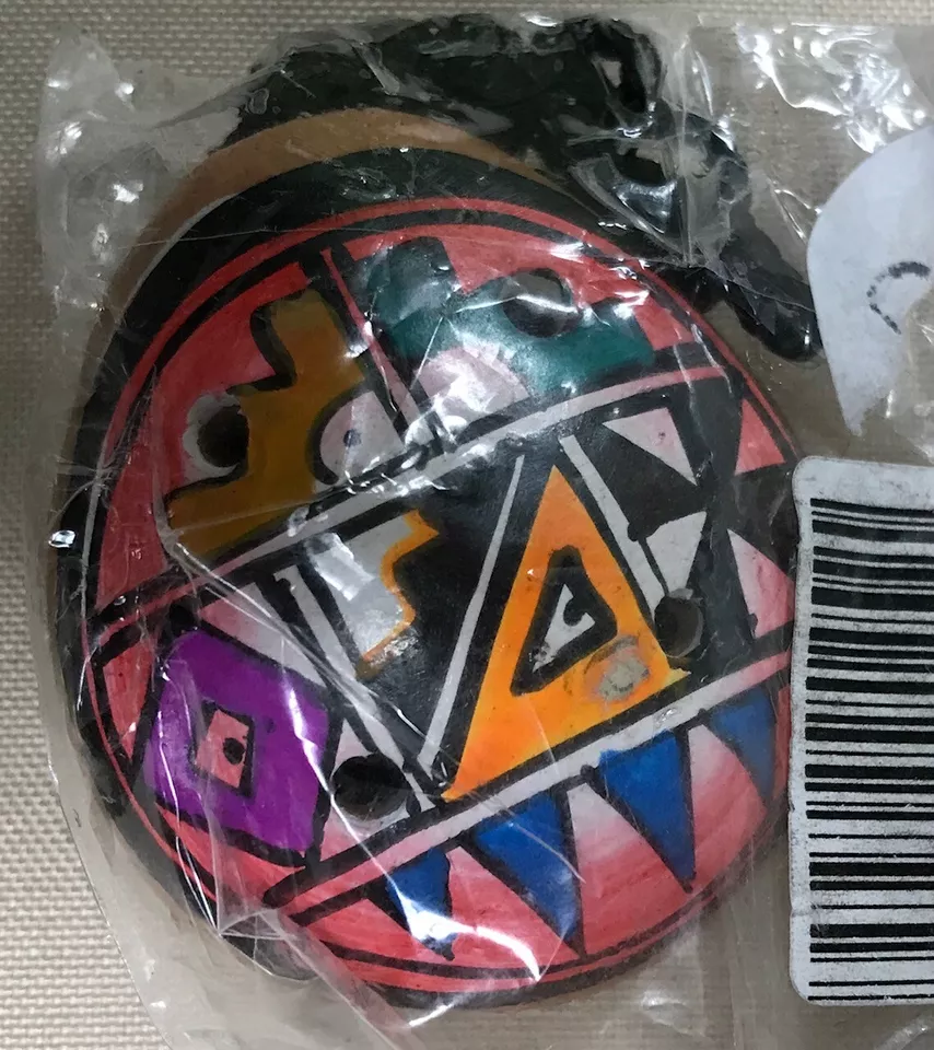 Red clay aztec flute flute whistle