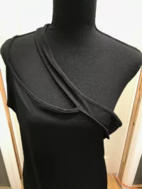 Black dress twist front dress shein