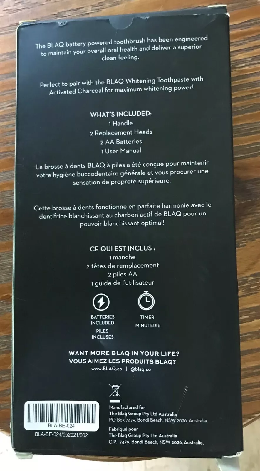 Item blaq battery battery powered