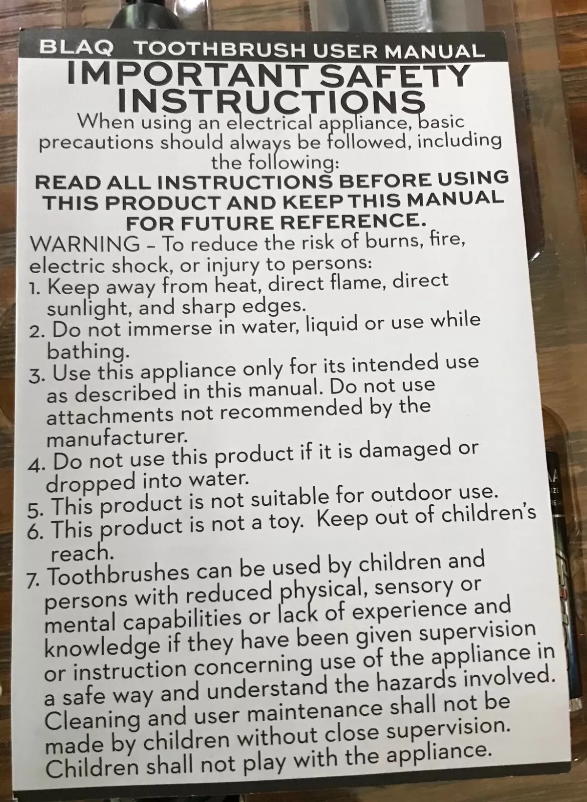 Item blaq battery battery powered