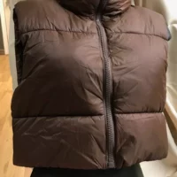 Collar soft item brown vest