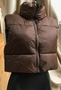 Collar soft item brown vest