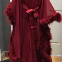 Item burgundy robe robe unbranded