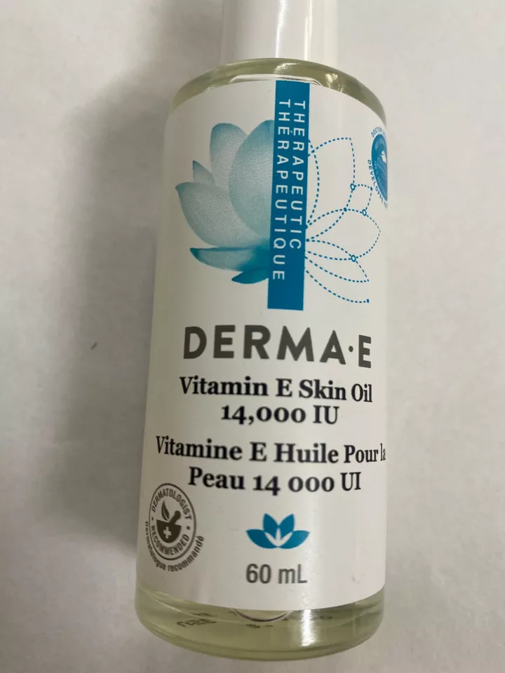 Skin oil item therapeutic vitamin