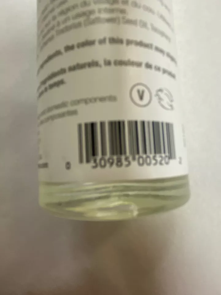 Skin oil item therapeutic vitamin