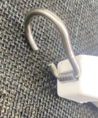 Dog leash retractable white dog