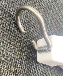 Dog leash retractable white dog