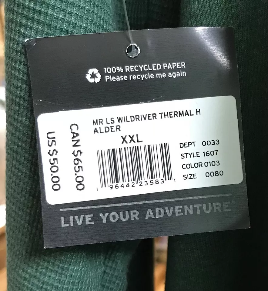 Eddie bauer item wildriver thermal