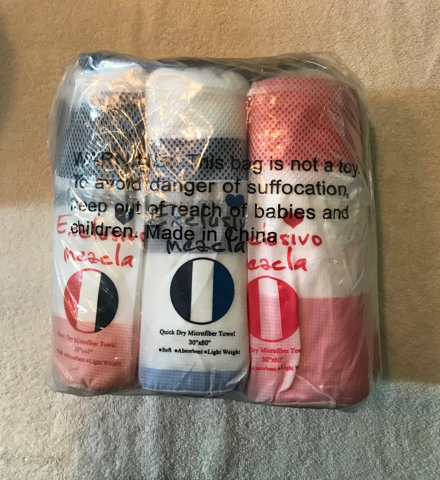 Quick dry item exclusivo mezcla