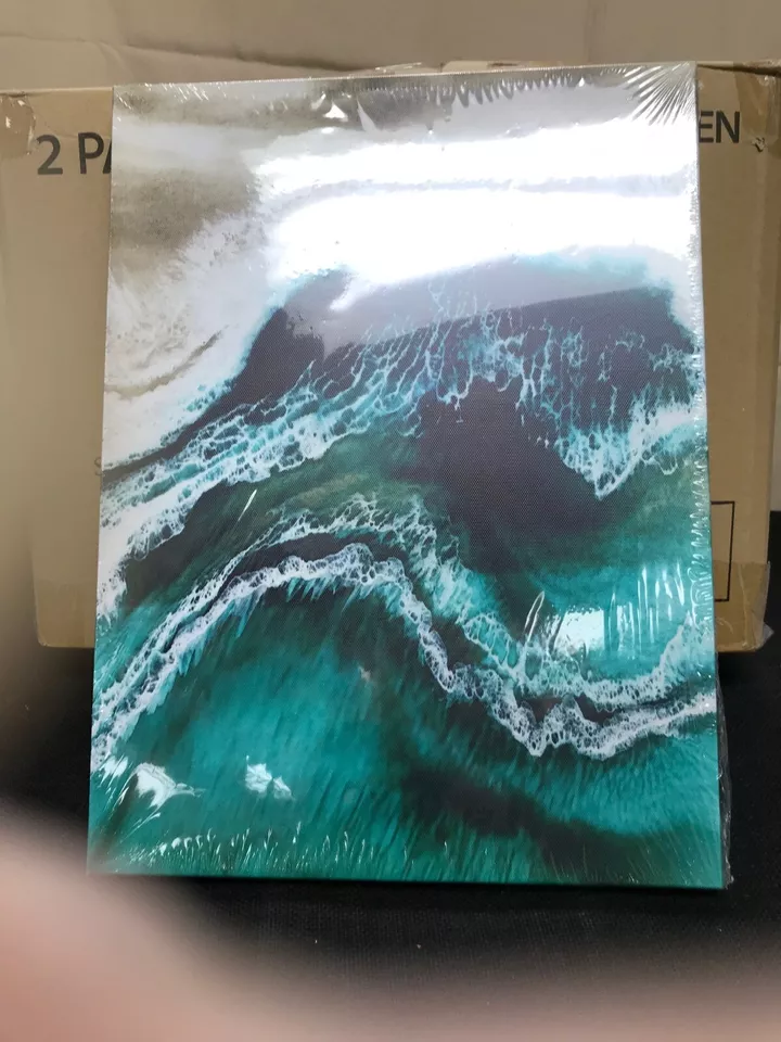 Turquoise wall wall art please feel