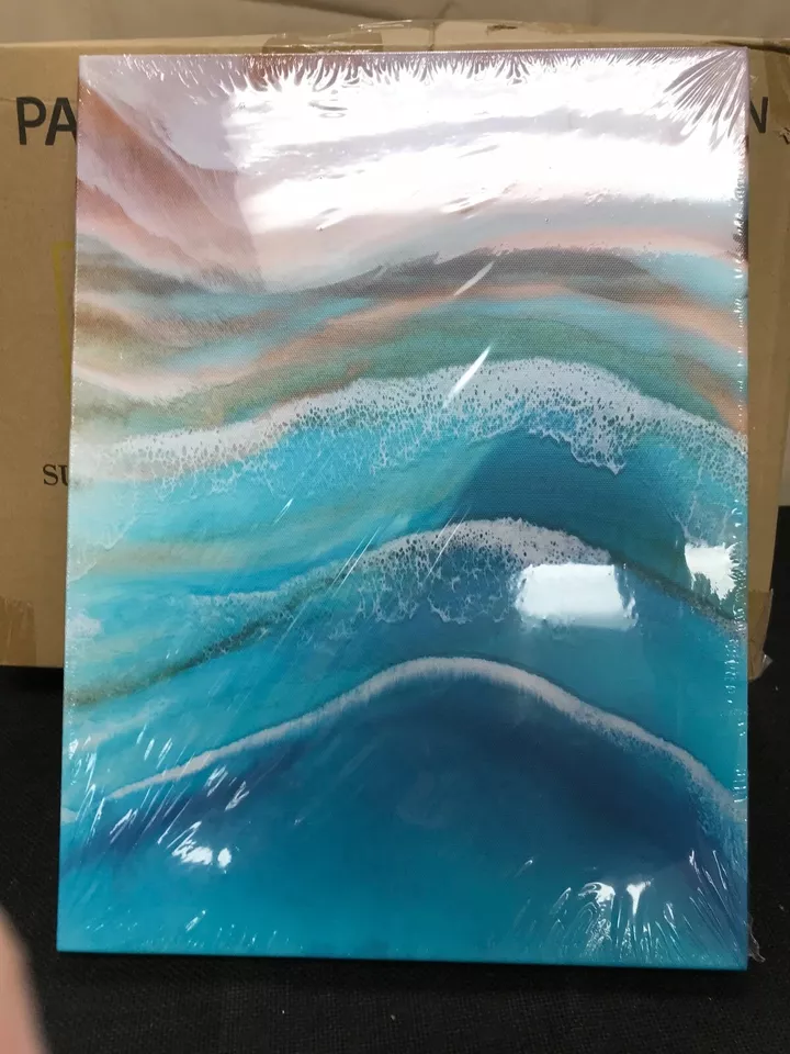 Turquoise wall wall art please feel