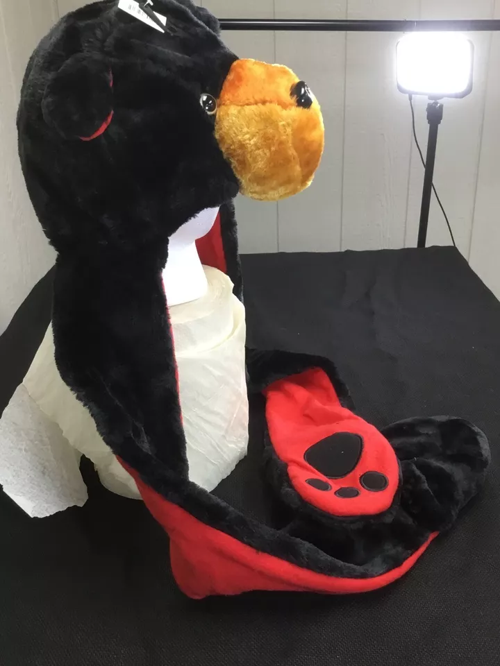 Faux fur bear hood item