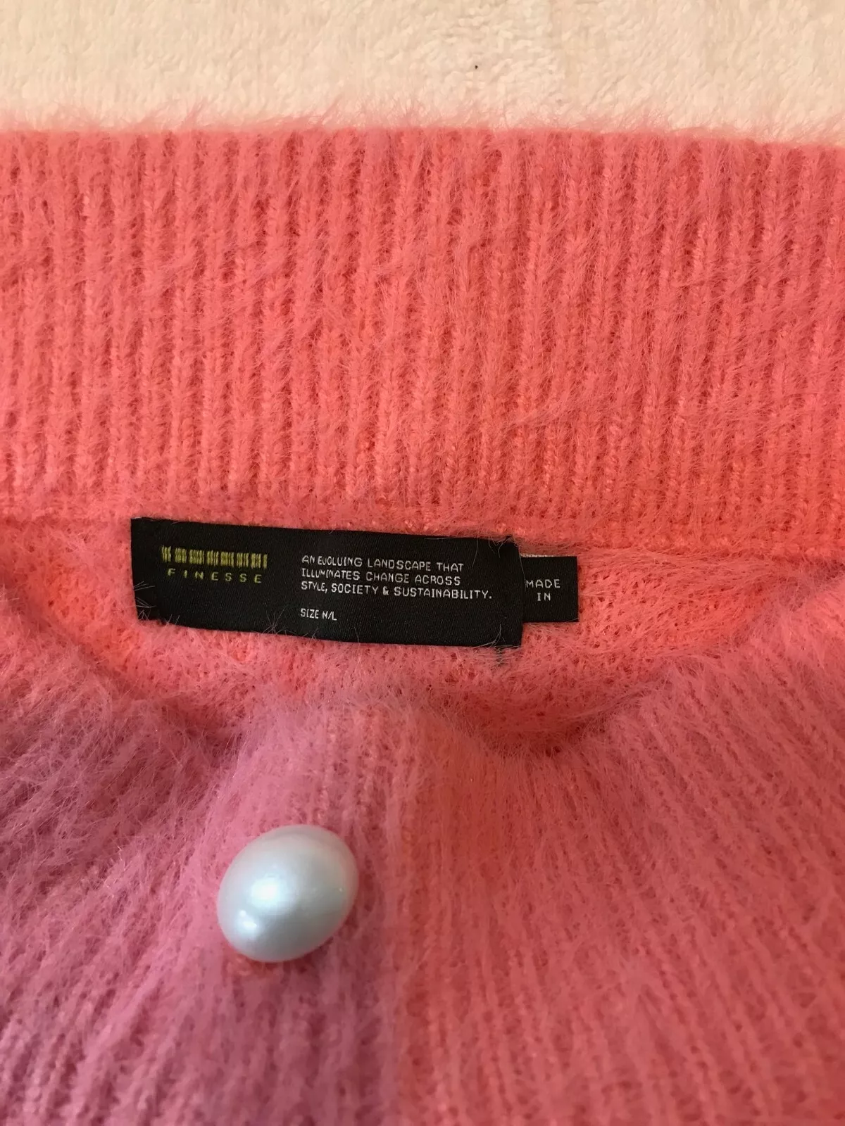 Finesse joss joss knit button front