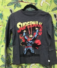 Dark gray gap kids superman graphic