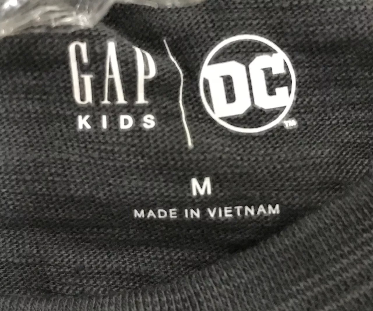 Dark gray gap kids superman graphic