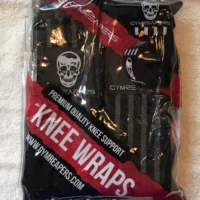 Gymreapers knee knee wrap brown gray