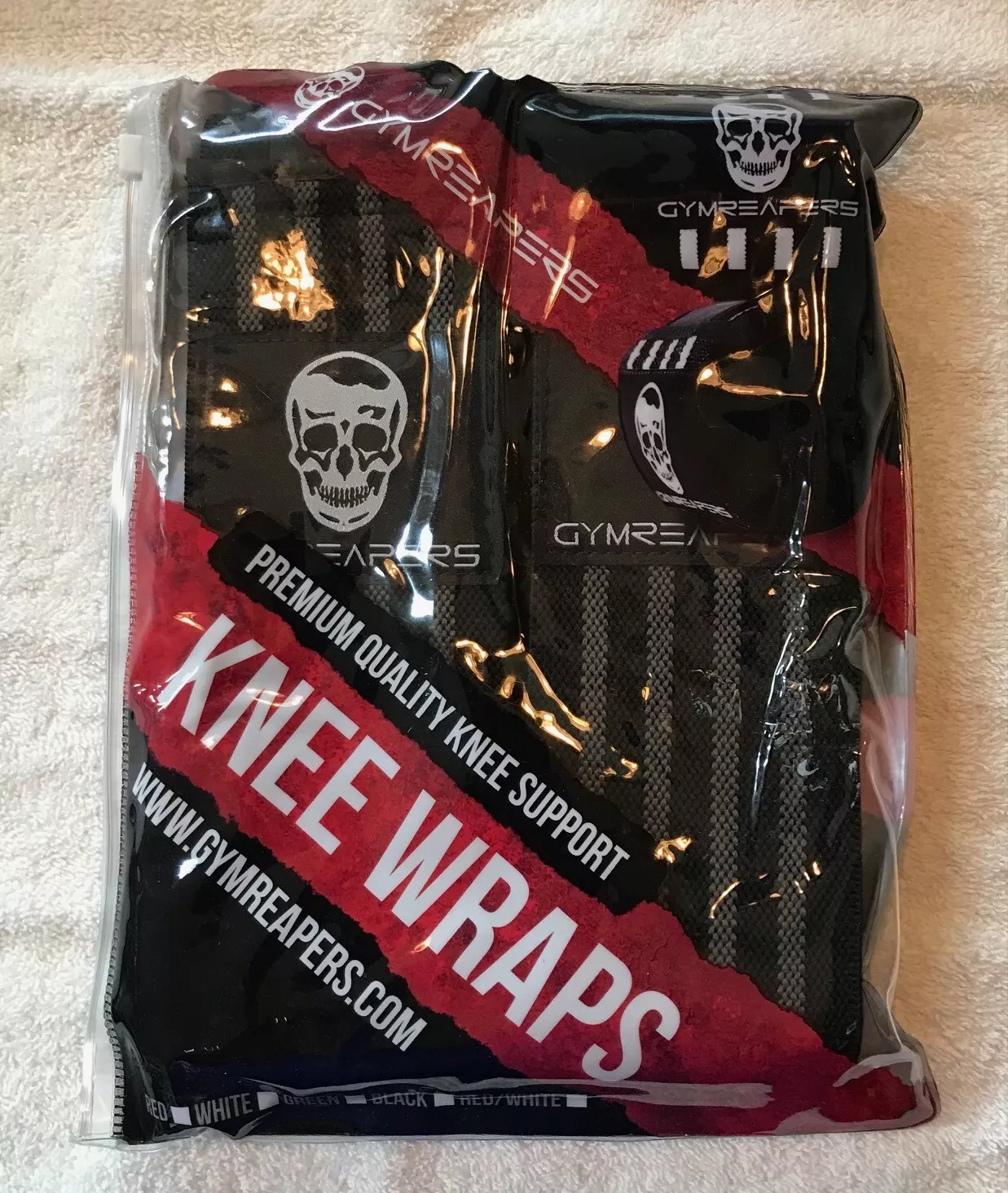 Gymreapers knee knee wrap brown gray