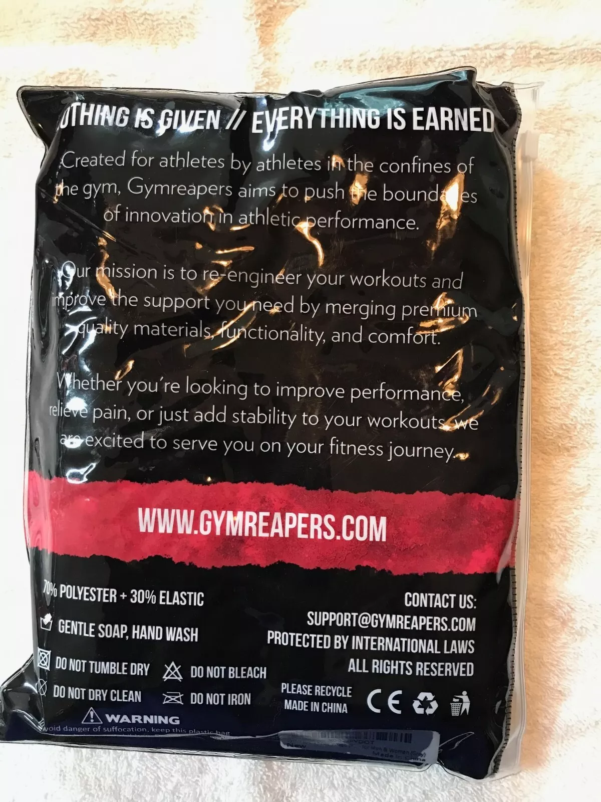 Gymreapers knee knee wrap brown gray