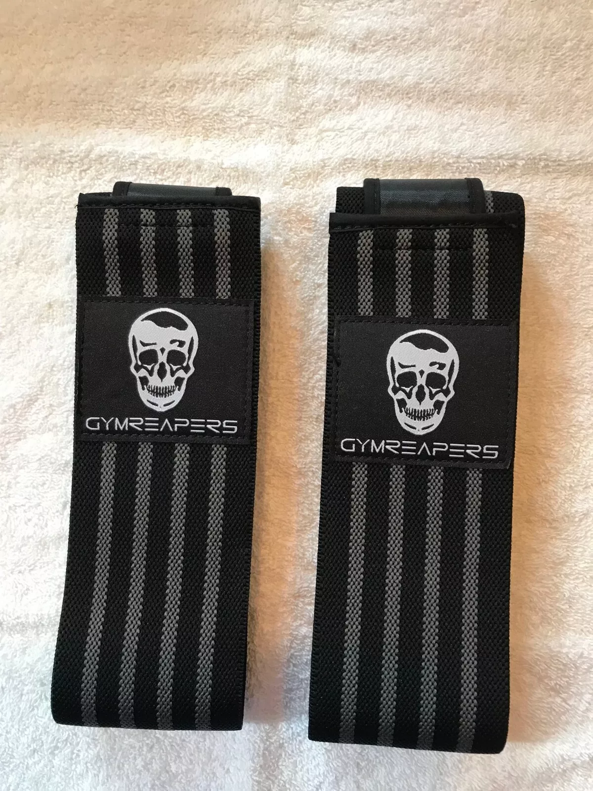 Gymreapers knee knee wrap brown gray