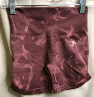 Burgundy camoflage item gymshark child