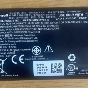 Battery dolphin honeywell 99ex 99ex btec