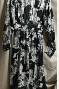 Black beige long sleeves long