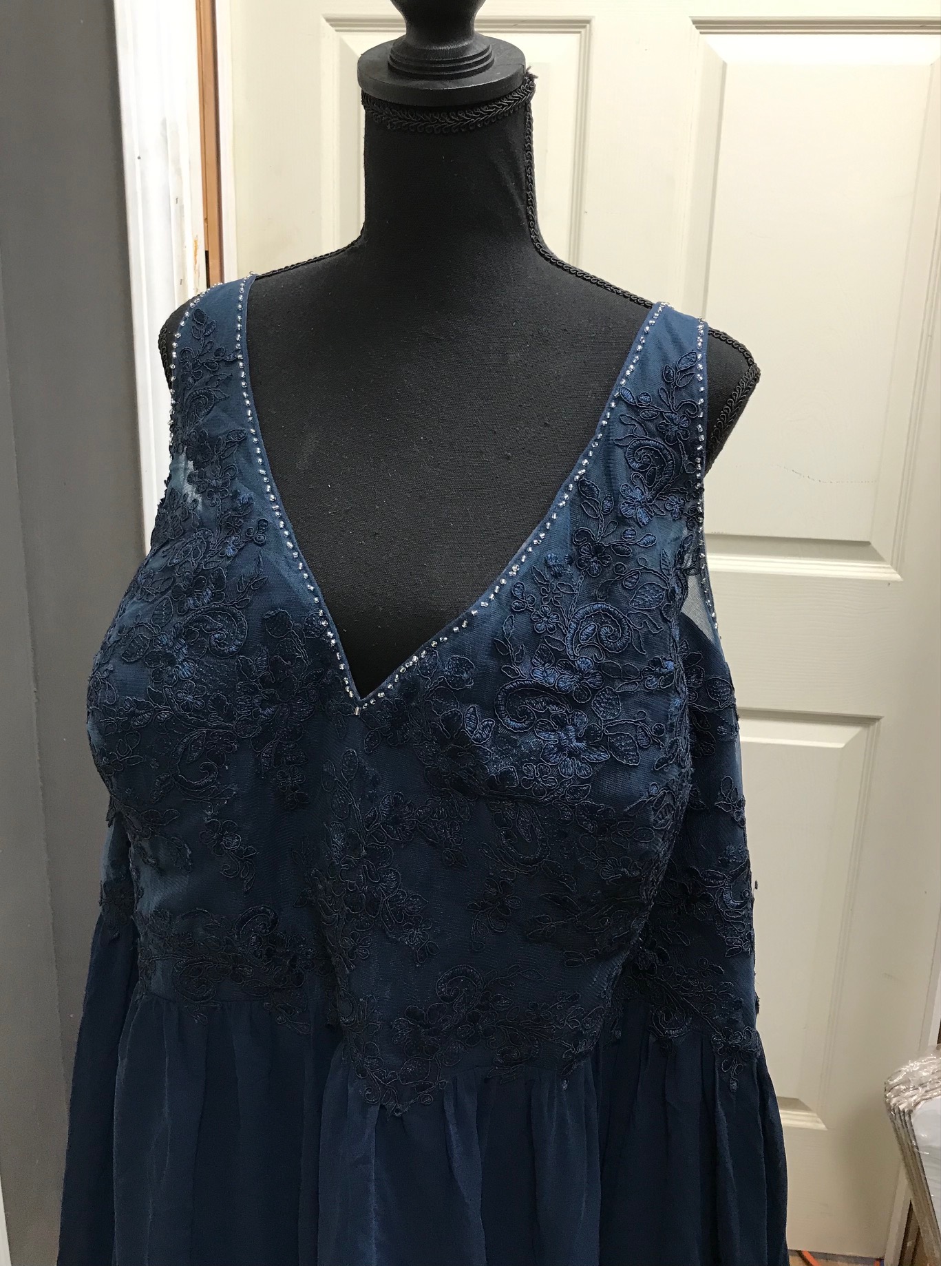 Azazie amy amy dark dark navy