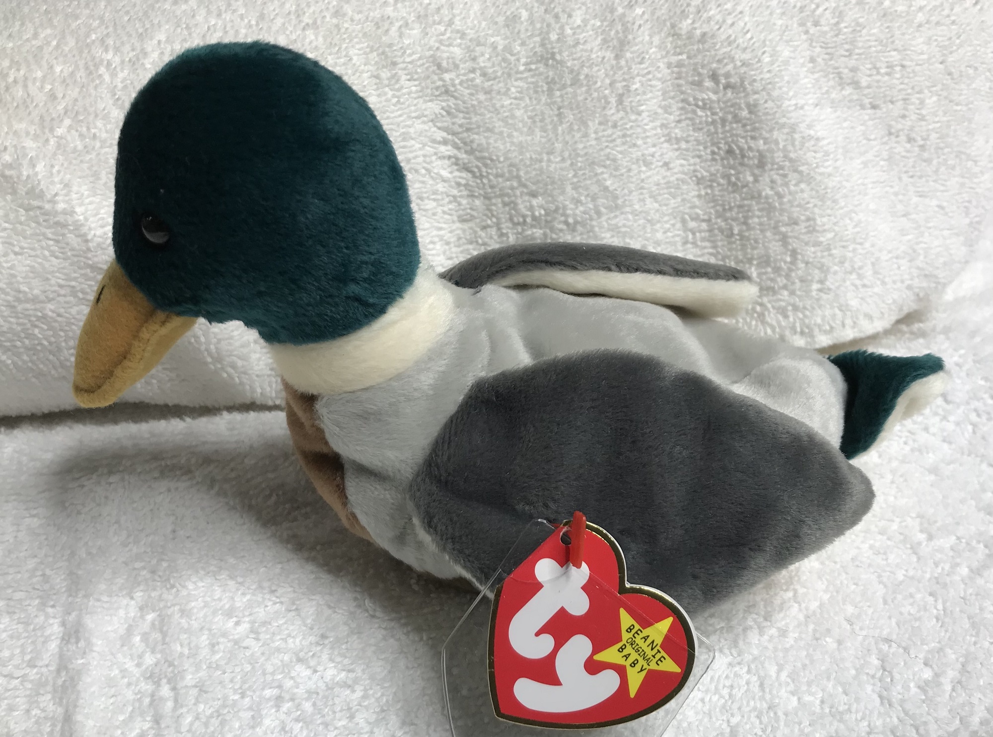 Beanie baby mallard duck beanie