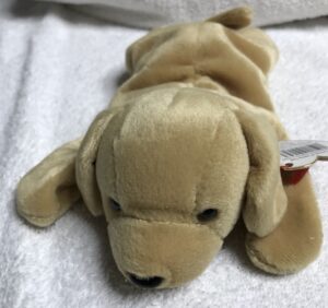 Beanie baby baby fetch dog dob