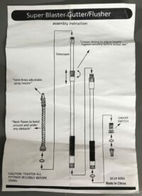 Super blaster blaster gutter gutter flusher