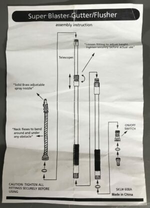 Super blaster blaster gutter gutter flusher