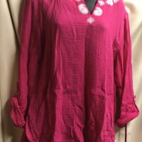 Fuchsia blouse blouse size 100 cotton