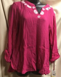 Fuchsia blouse blouse size 100 cotton