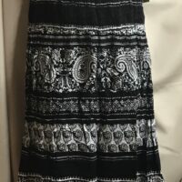 Kim rogers white print petite dress