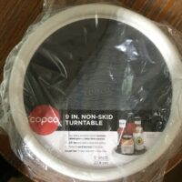 Non skid lazy susan turntable white