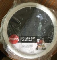 Non skid lazy susan turntable white