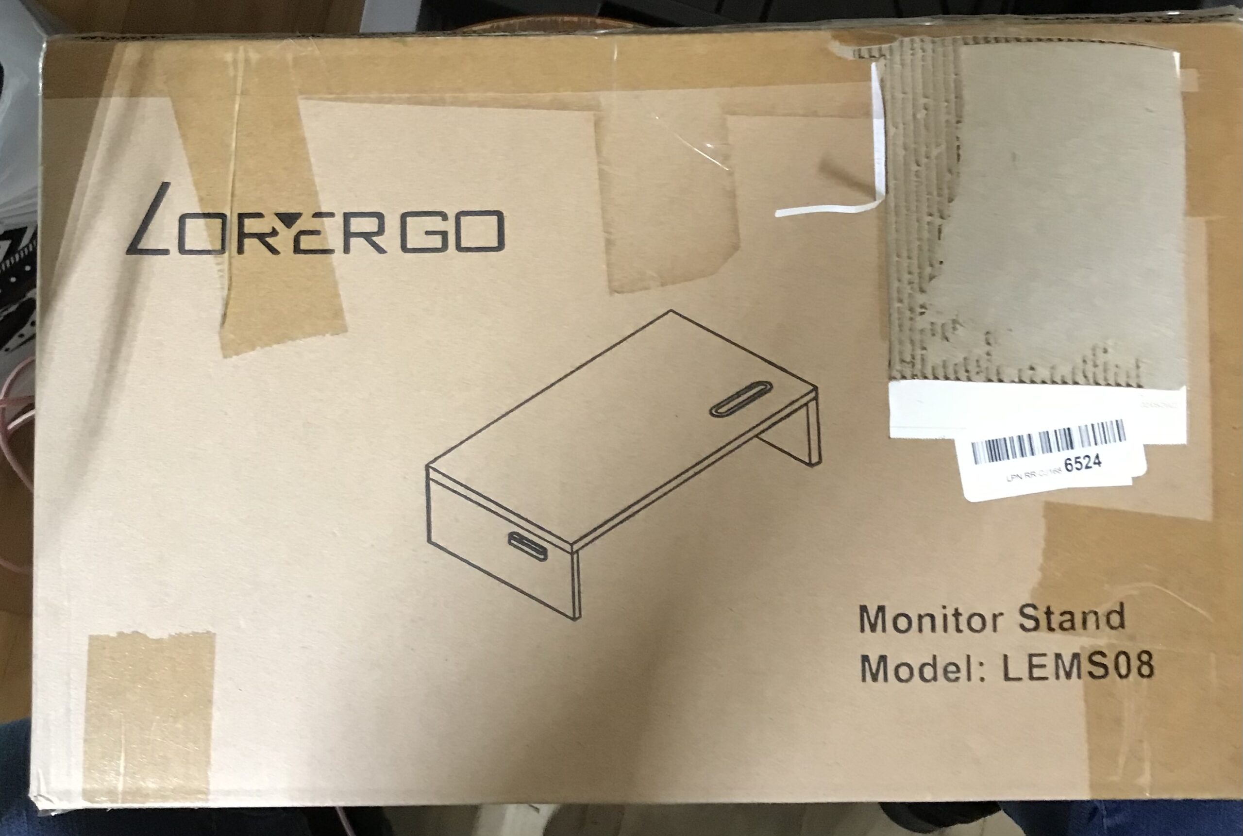 Lor ergo monitor stand cable management