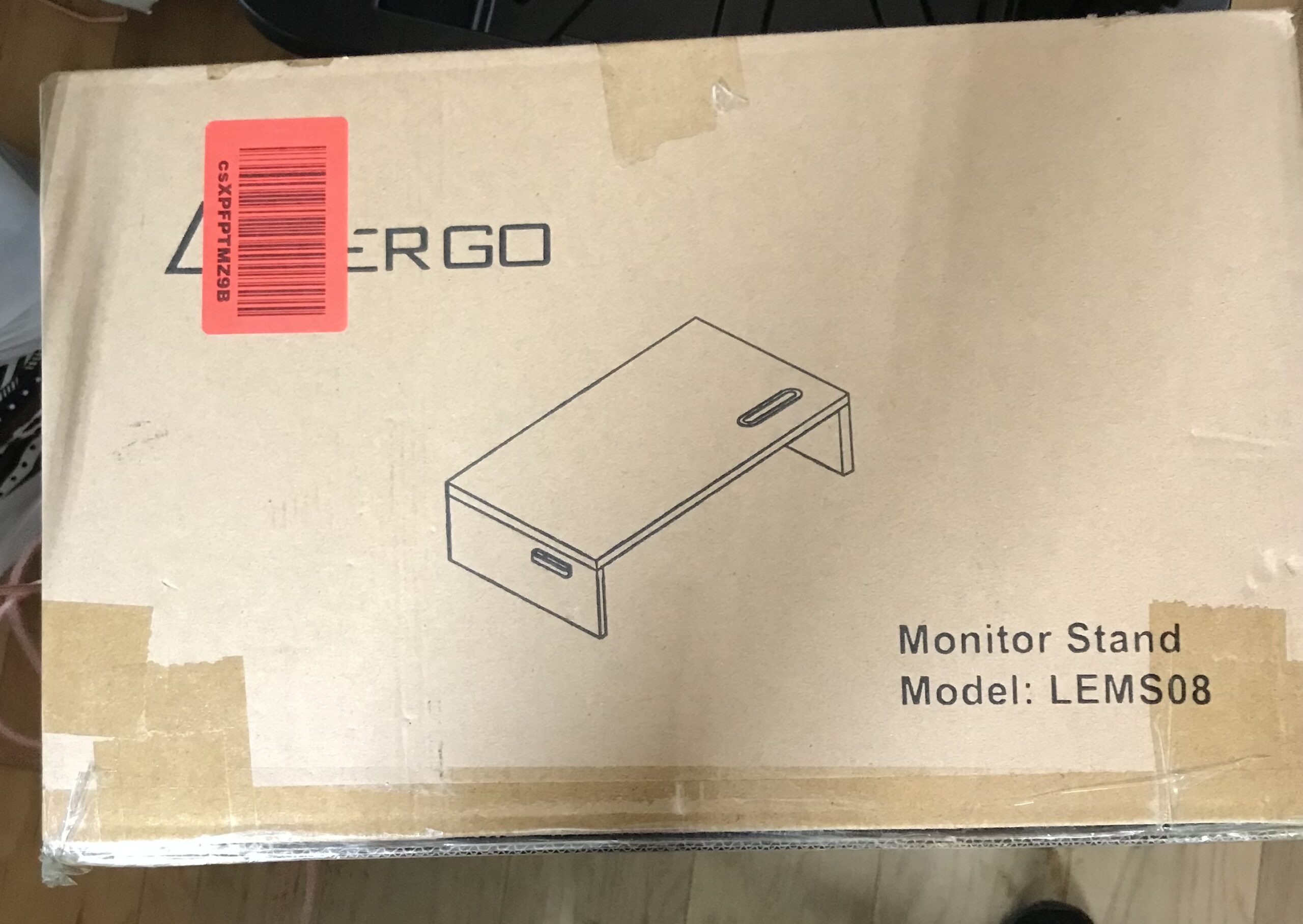 Lor ergo monitor stand cable management