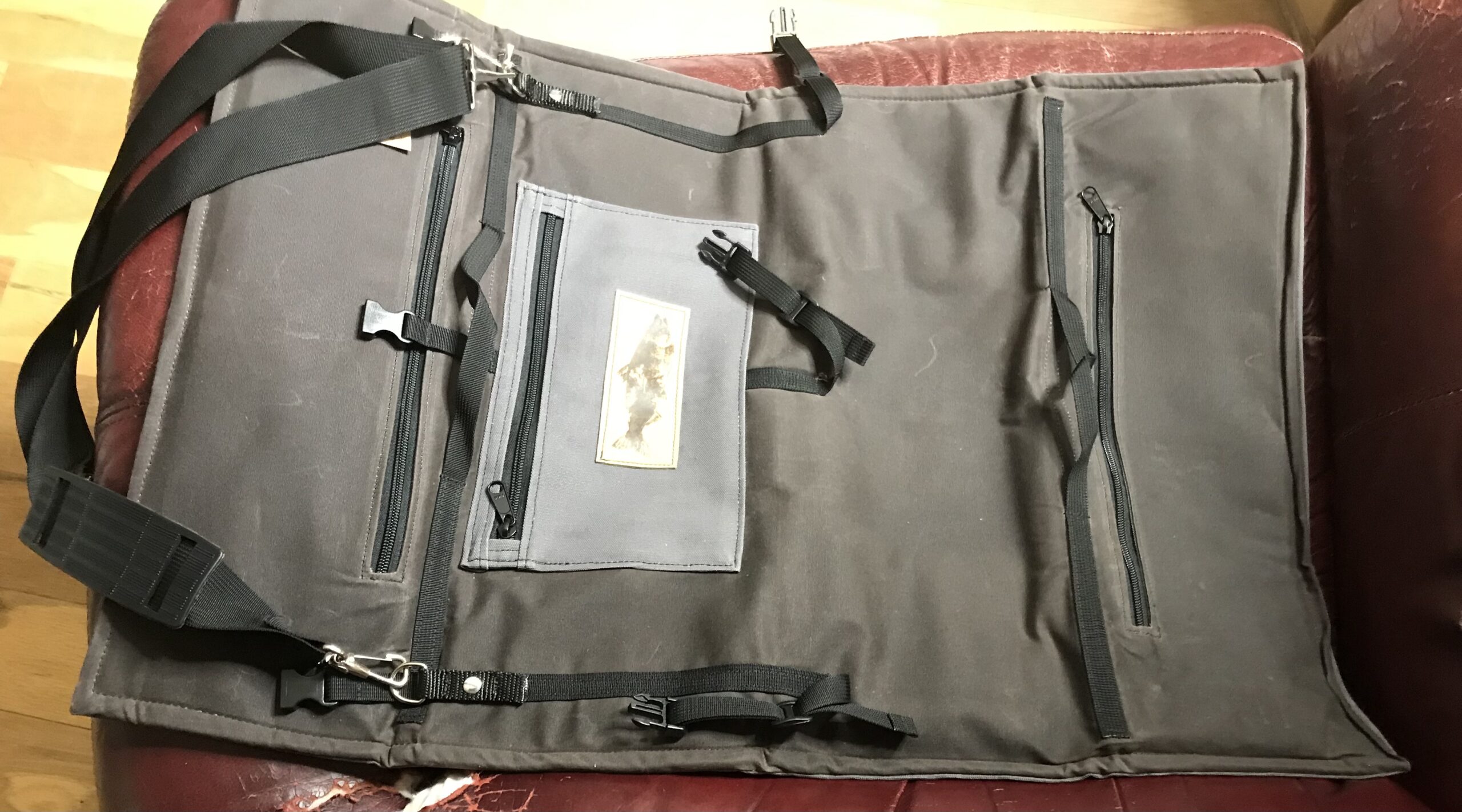 Fly fishing fishing gear bag black