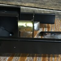 Heavy duty door handle matte black